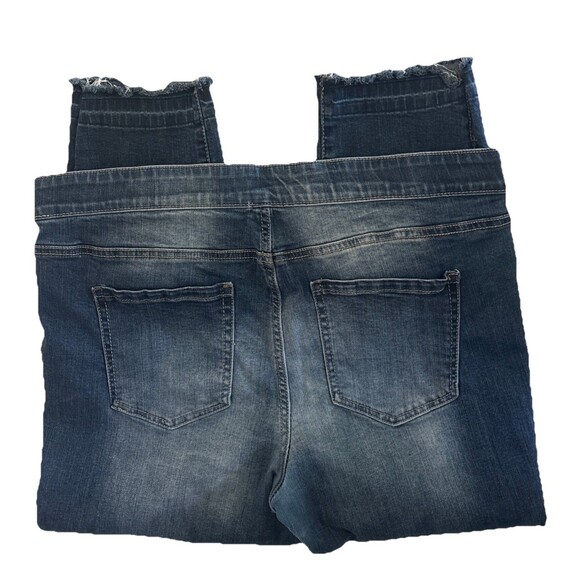 Maurices Jeans Medium Dark Wash Crop Jegging Stretch Women’s 16 Comfort Waist - Picture 4 of 8